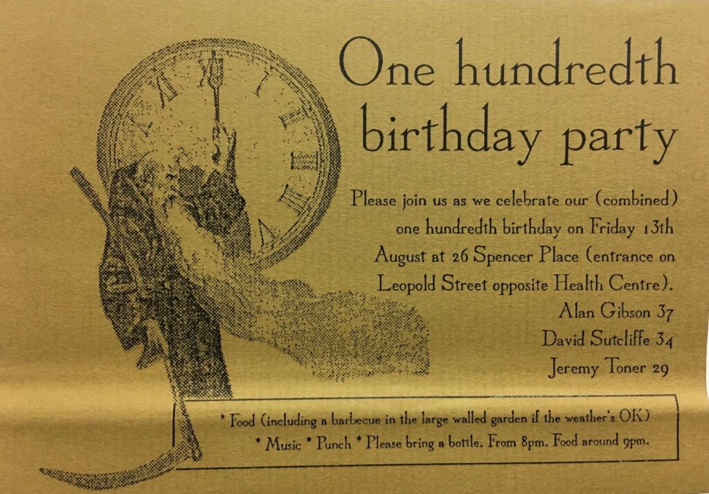 Image of 100th Birthday Party Invite 13 Aug